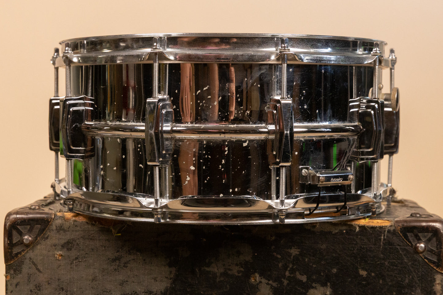 1980s Ludwig 6.5x14 LM402 Supraphonic Snare Drum