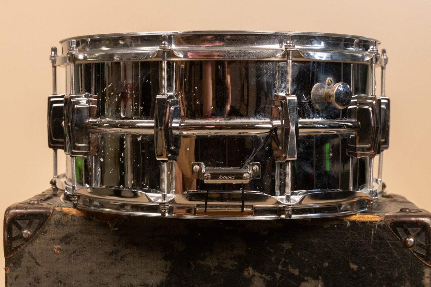 1980s Ludwig 6.5x14 LM402 Supraphonic Snare Drum