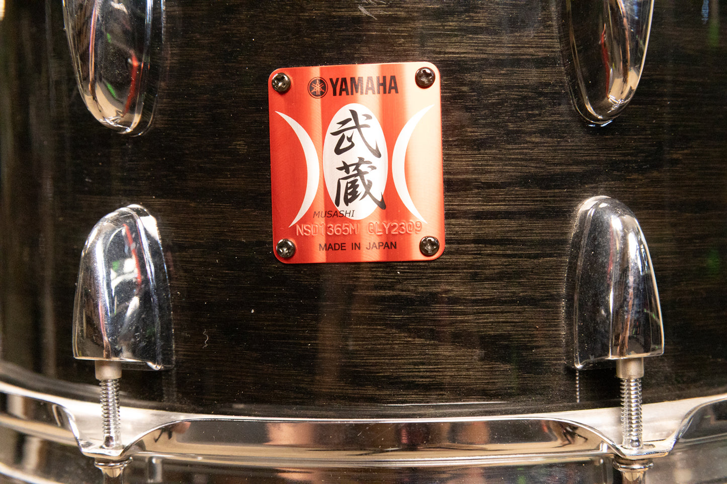 Yamaha 6.5x13 Musashi Oak Transparent Black Snare Drum