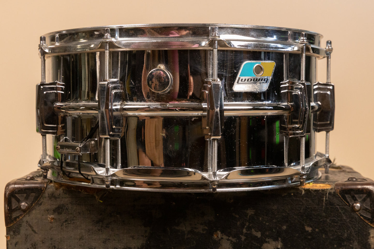 1980s Ludwig 6.5x14 LM402 Supraphonic Snare Drum
