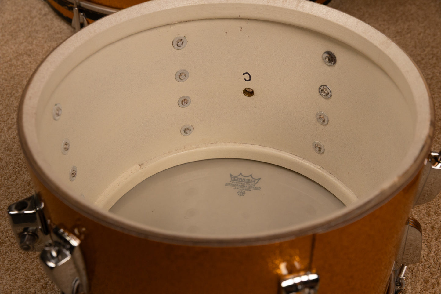 1960s Ludwig Gold Sparkle Super Classic Drum Set