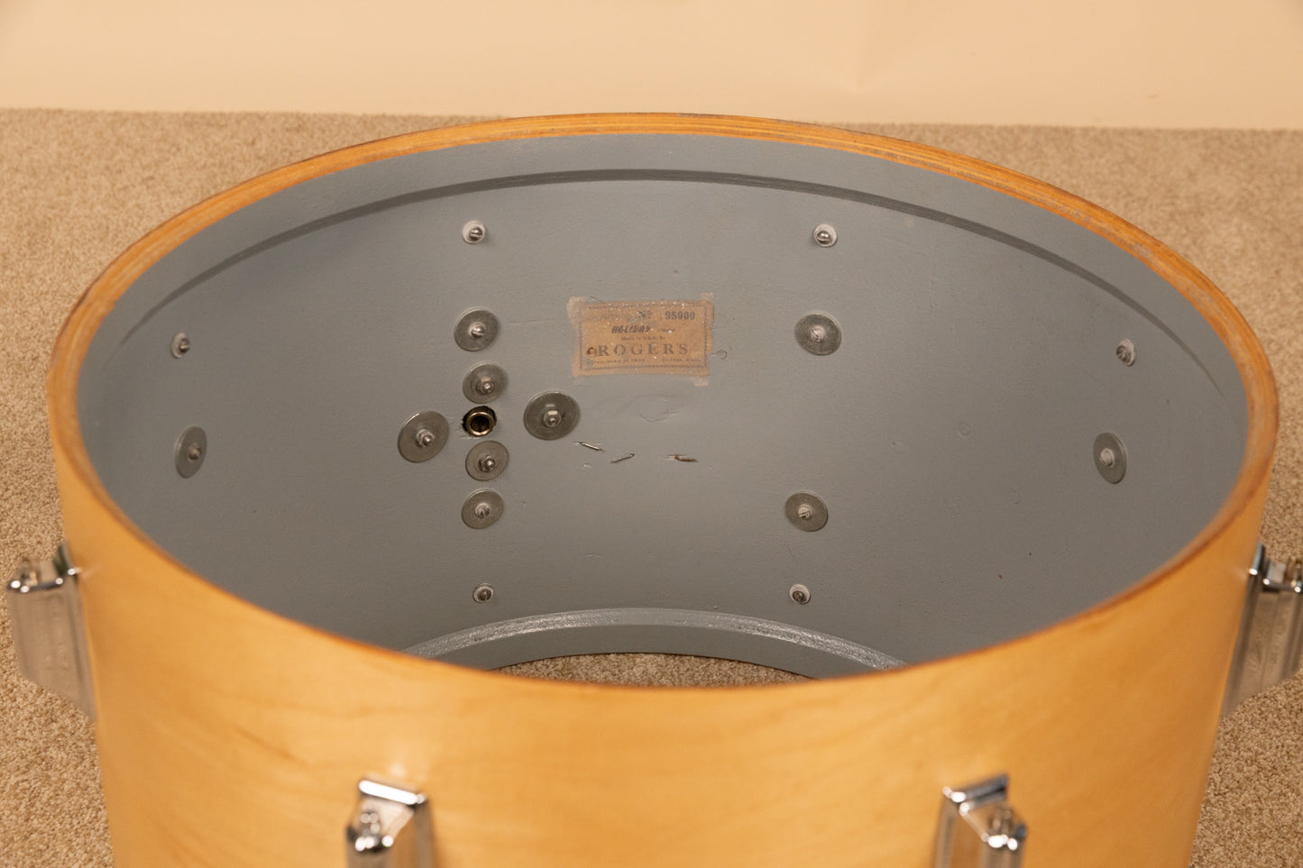 1960s Rogers Headliner Natural Lacquer Drum Set
