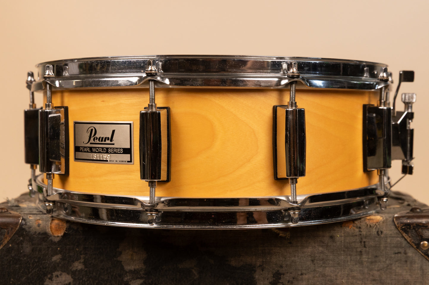 Pearl World Series 5x14 Natural Satin Snare Drum