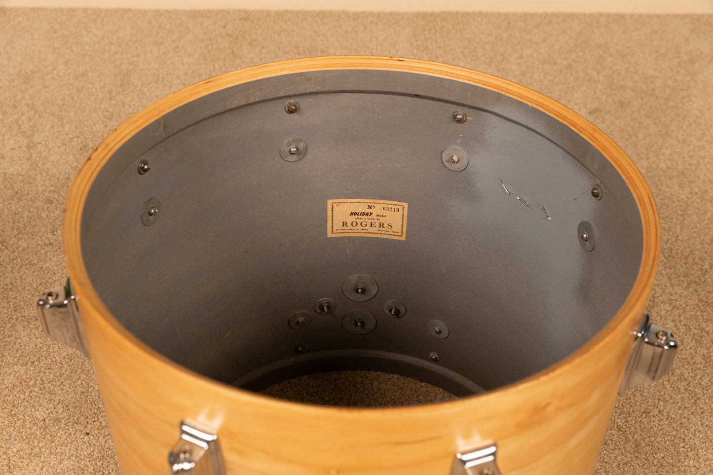 1960s Rogers Headliner Natural Lacquer Drum Set