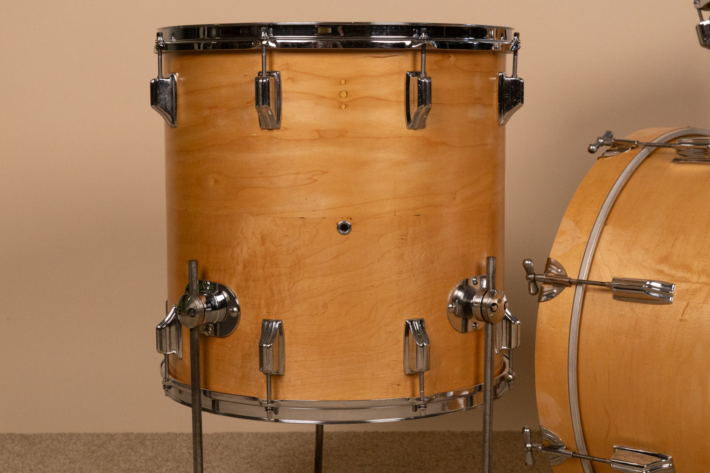 1960s Rogers Headliner Natural Lacquer Drum Set