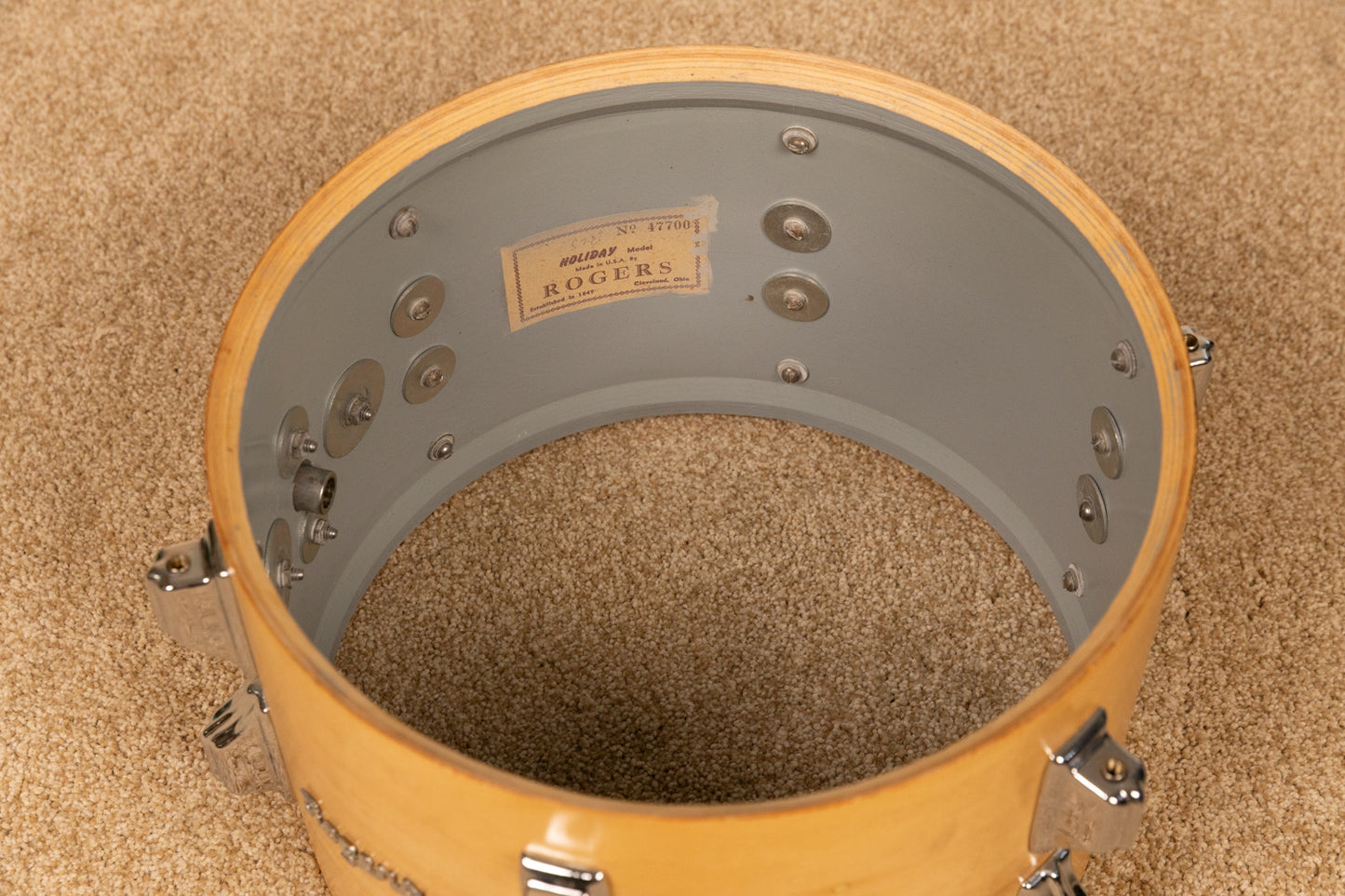 1960s Rogers Headliner Natural Lacquer Drum Set