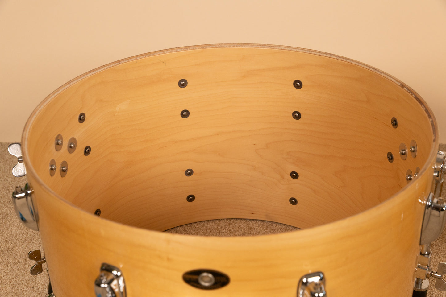 1990s Slingland Artist Custom Natural Maple Drum Set 14x20 8x12 14x14 and 5x14