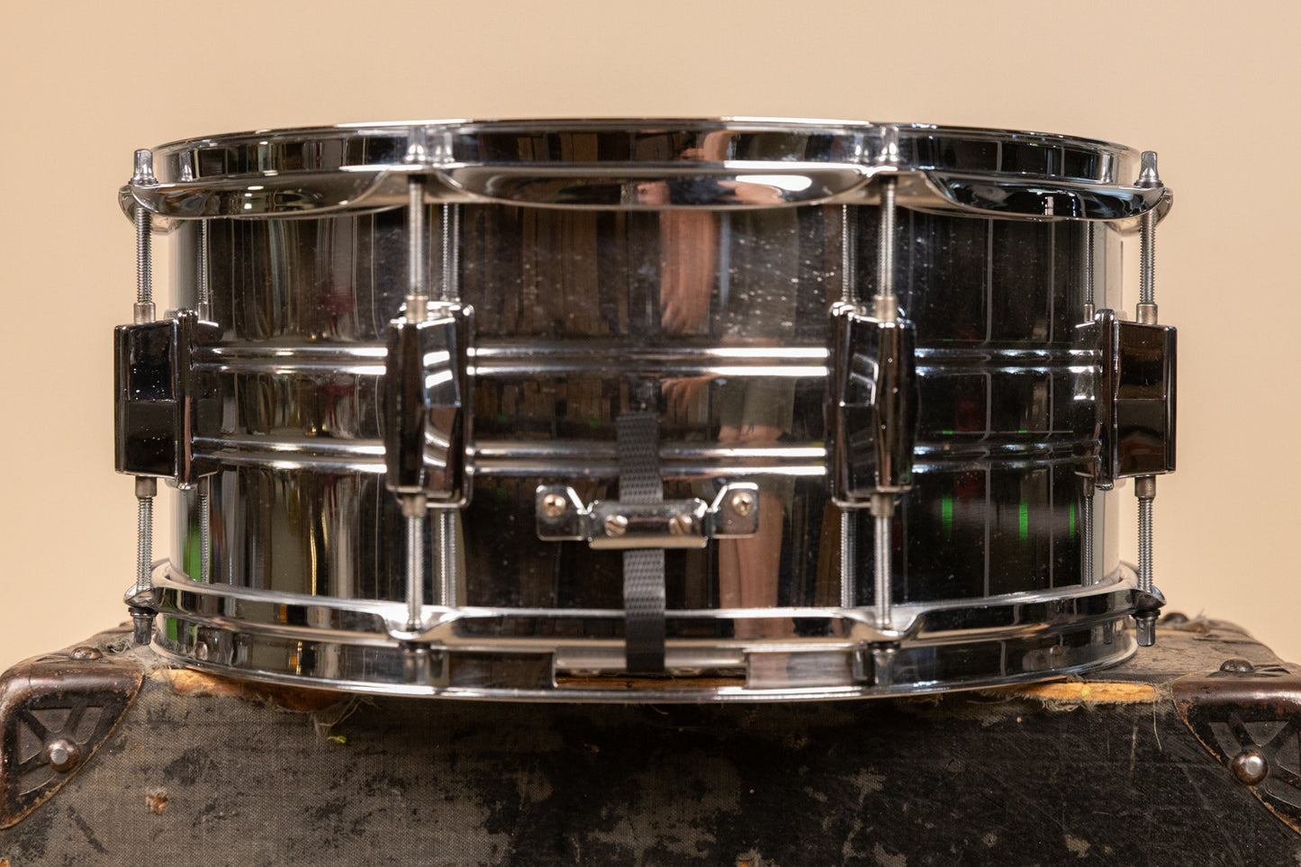 1990s Pearl 6.5x14 Metal Export Snare Drum