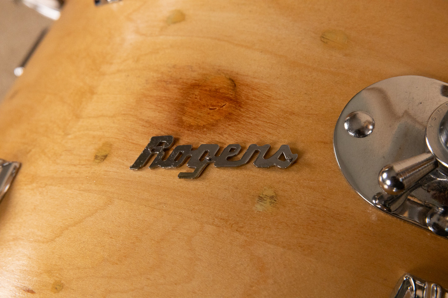 1960s Rogers Headliner Natural Lacquer Drum Set