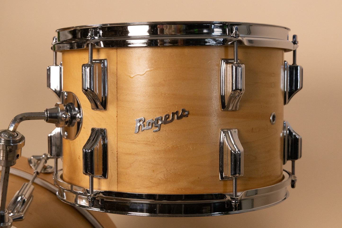 1960s Rogers Headliner Natural Lacquer Drum Set