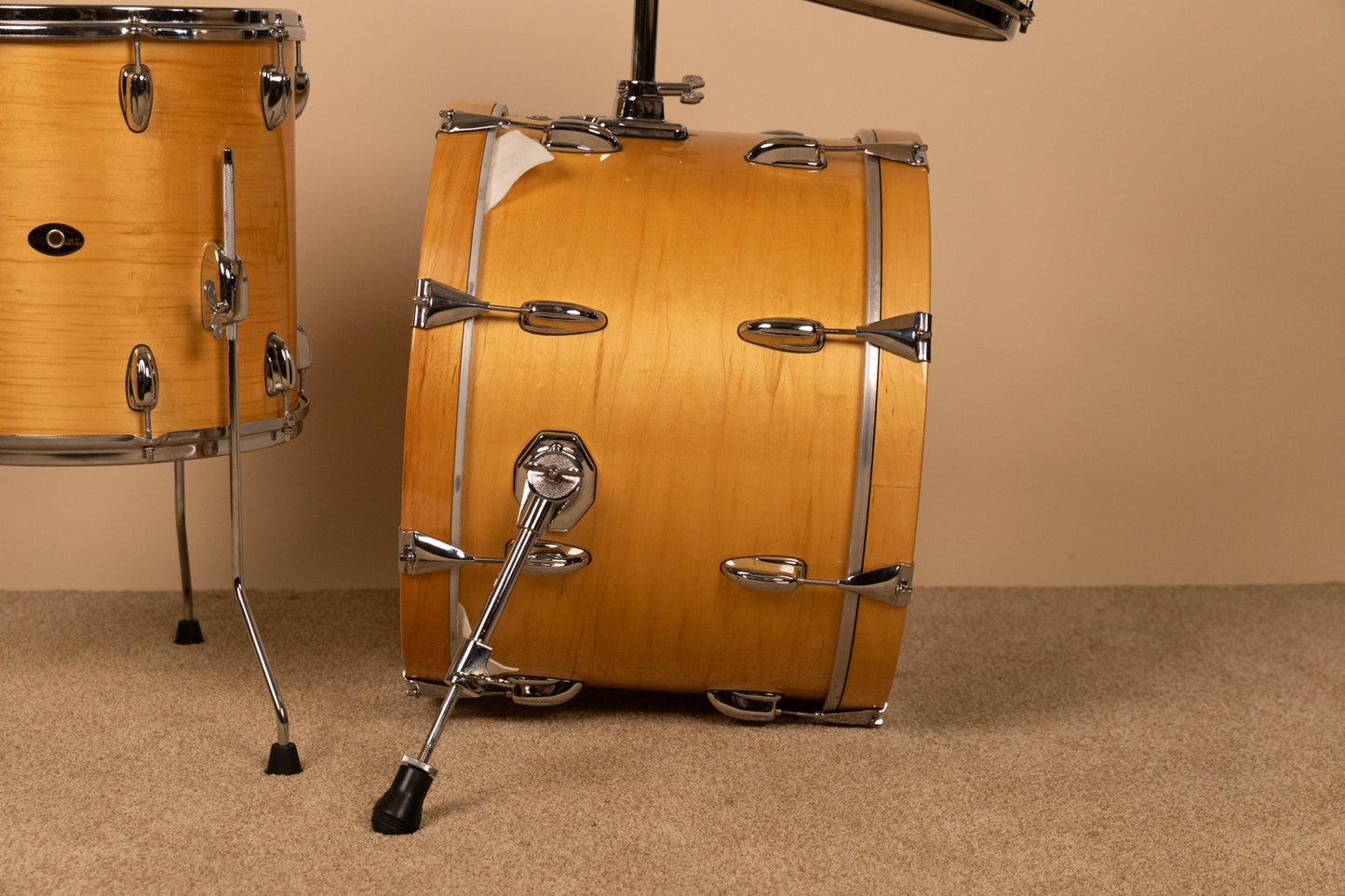 1990s Slingland Artist Custom Natural Maple Drum Set 14x20 8x12 14x14 and 5x14