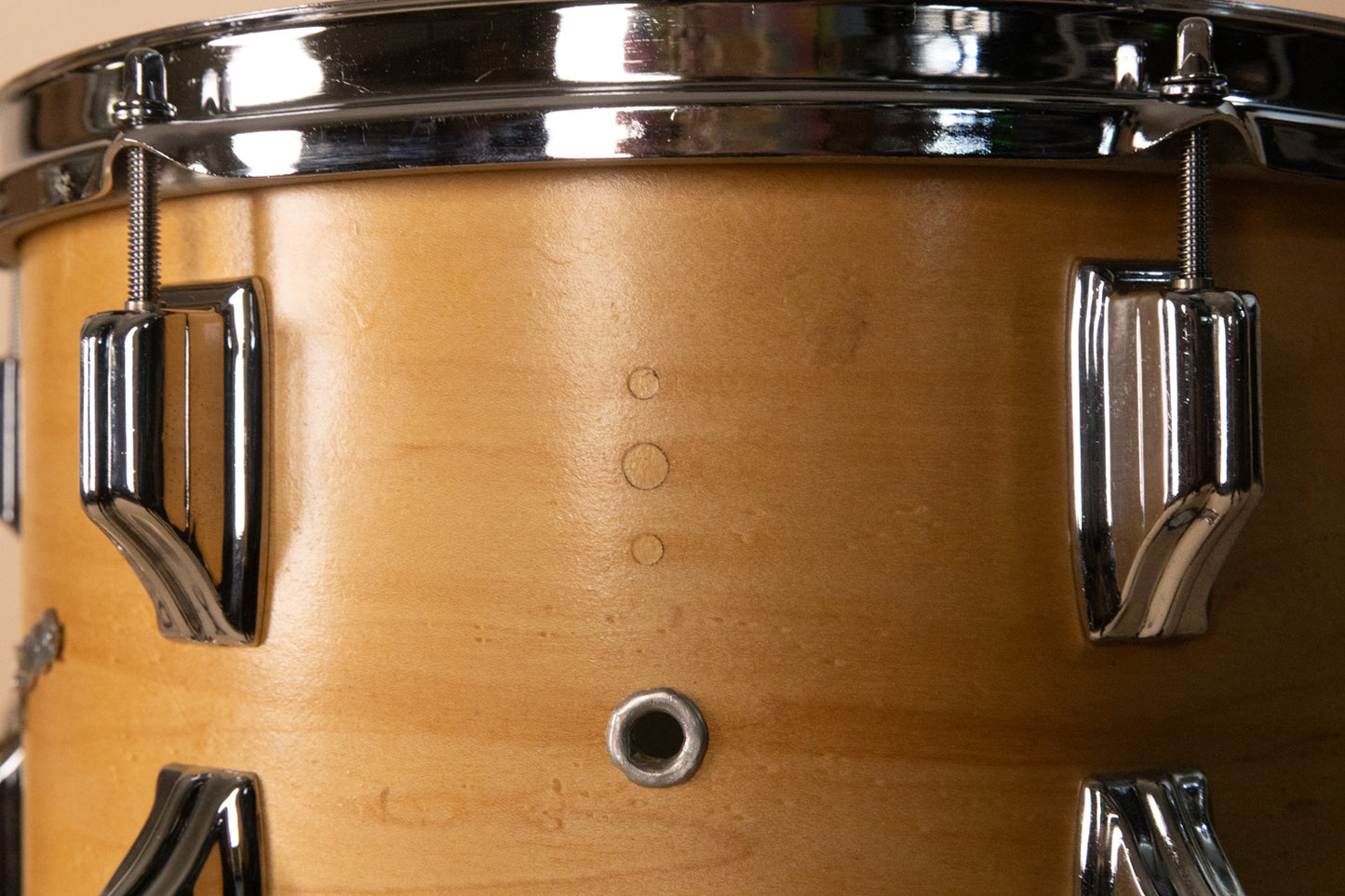 1960s Rogers Headliner Natural Lacquer Drum Set
