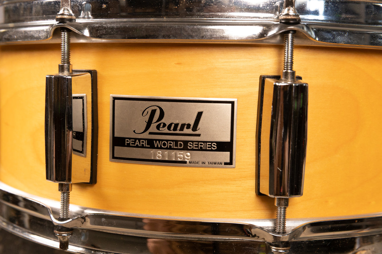 Pearl World Series 5x14 Natural Satin Snare Drum