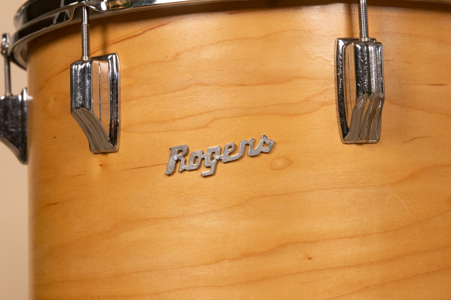 1960s Rogers Headliner Natural Lacquer Drum Set