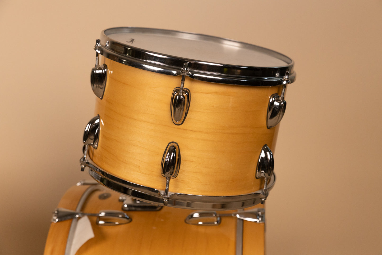 1990s Slingland Artist Custom Natural Maple Drum Set 14x20 8x12 14x14 and 5x14
