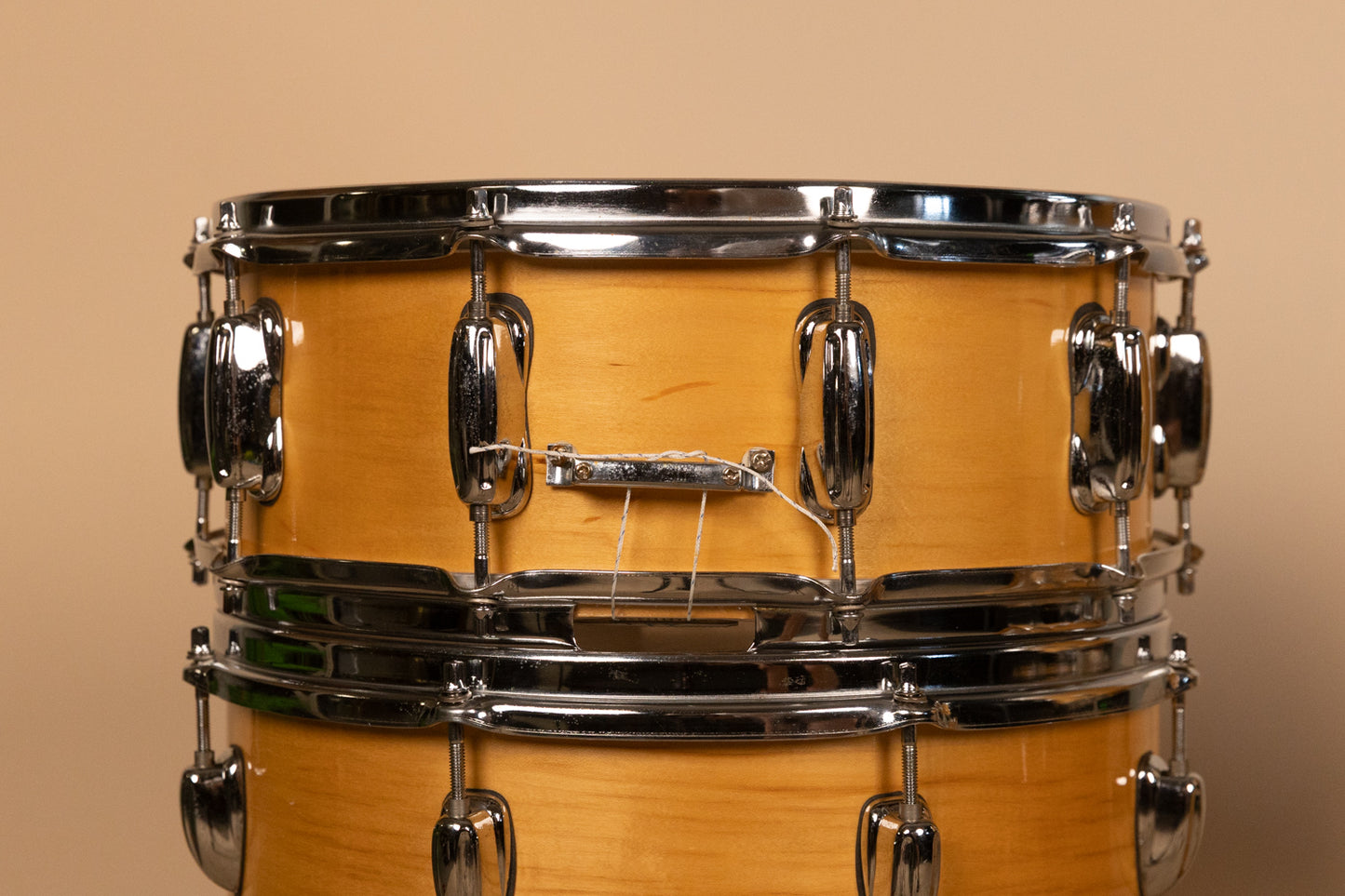 1990s Slingland Artist Custom Natural Maple Drum Set 14x20 8x12 14x14 and 5x14