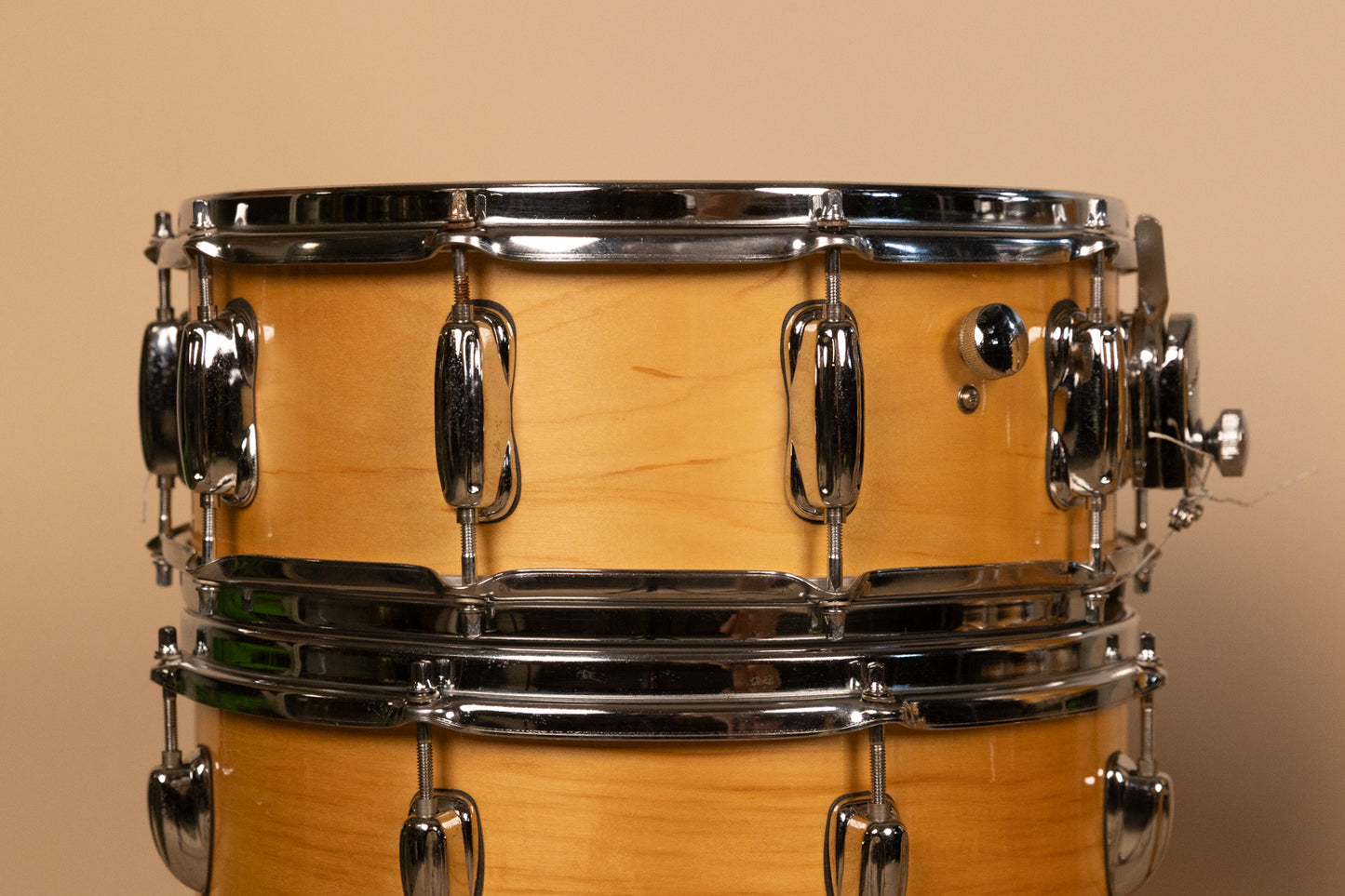 1990s Slingland Artist Custom Natural Maple Drum Set 14x20 8x12 14x14 and 5x14