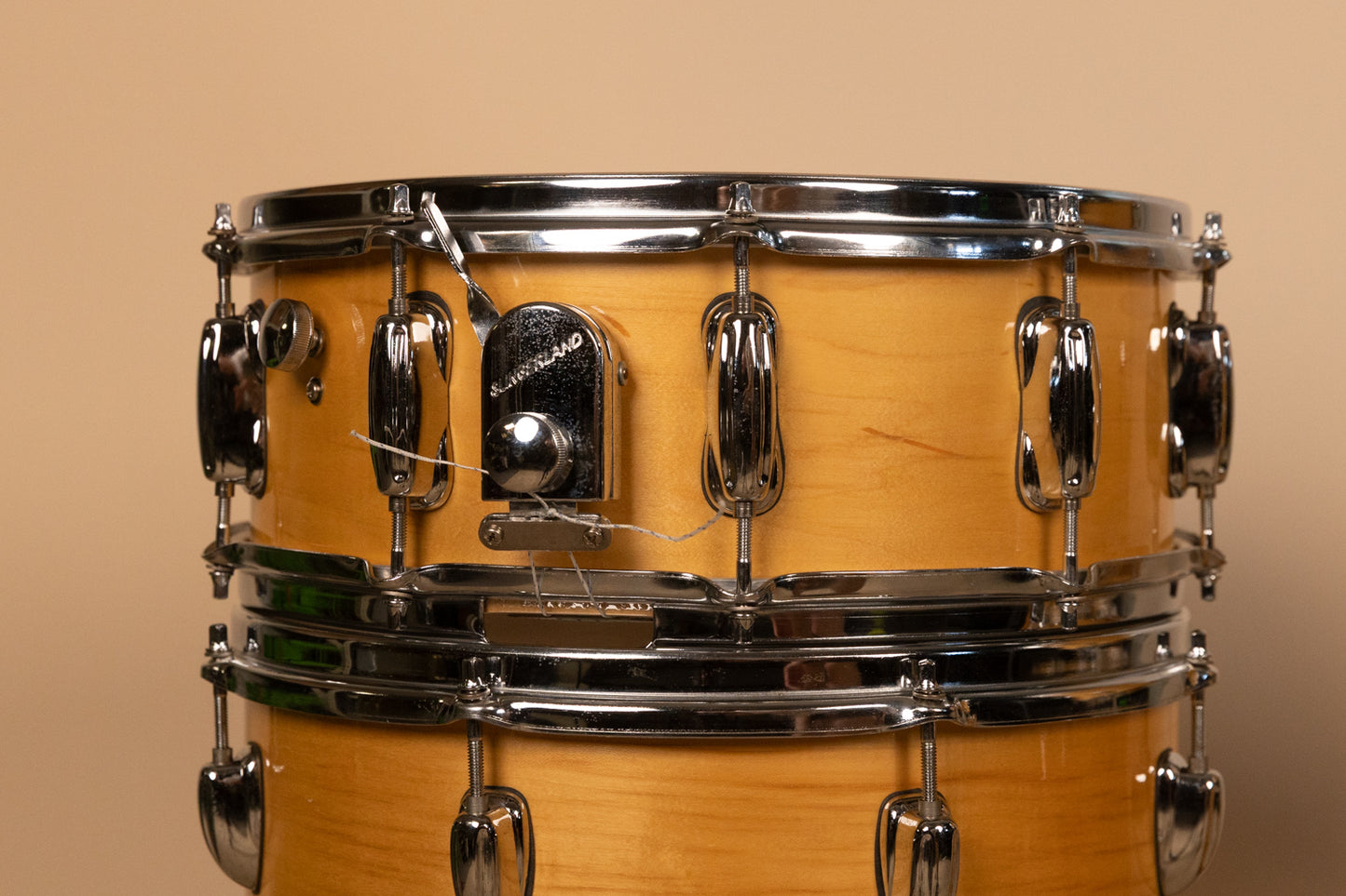 1990s Slingland Artist Custom Natural Maple Drum Set 14x20 8x12 14x14 and 5x14