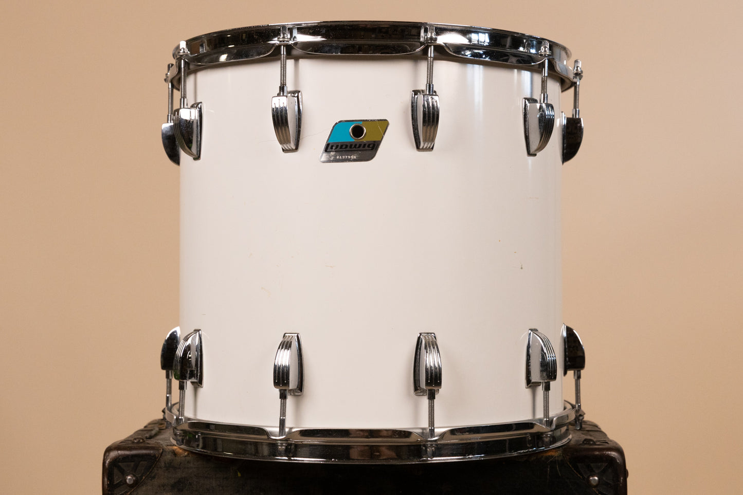 1980s Ludwig 13x14 White Cortex Tom