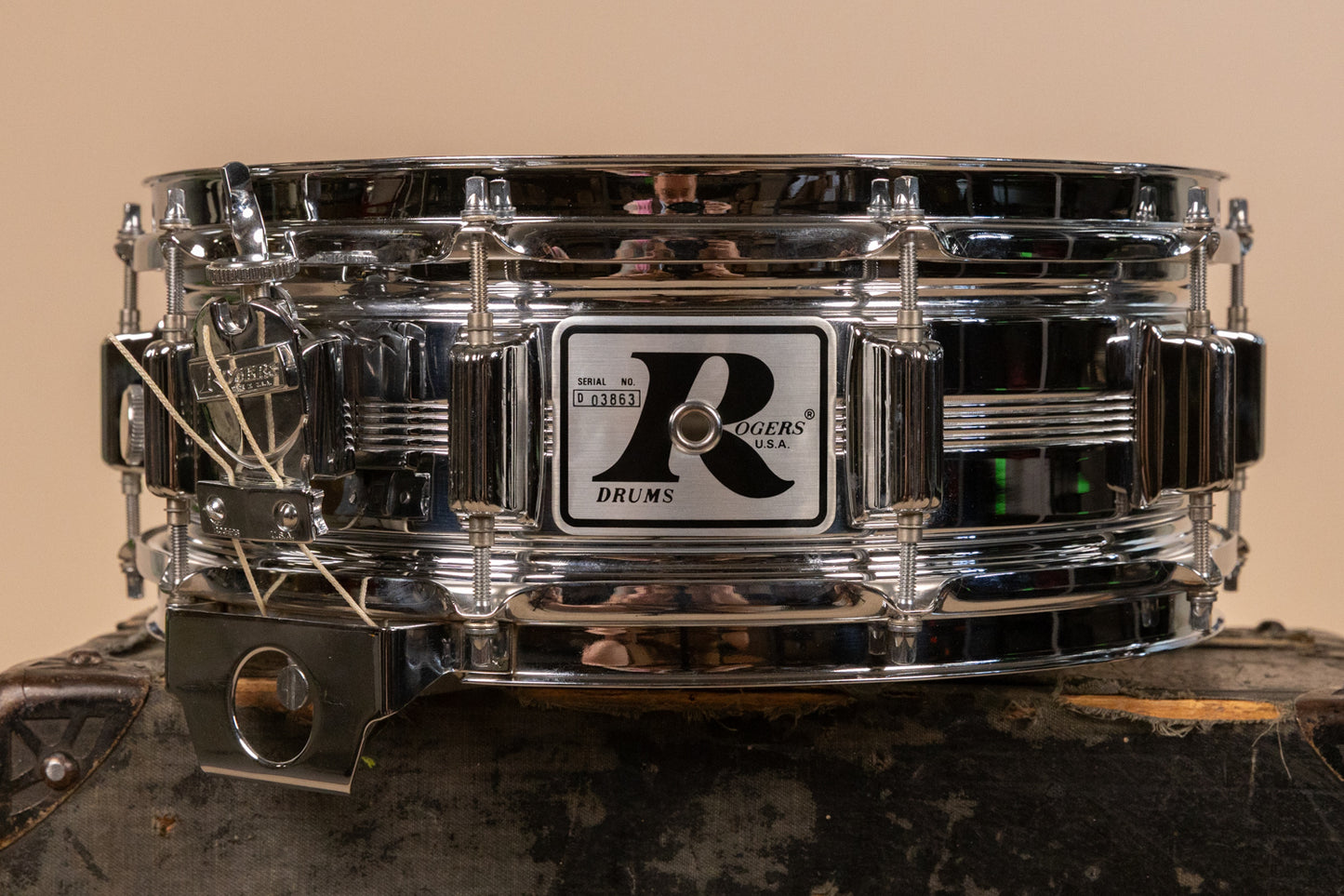 Vintage Rogers 5x14 Big R Dynasonic Snare Drum
