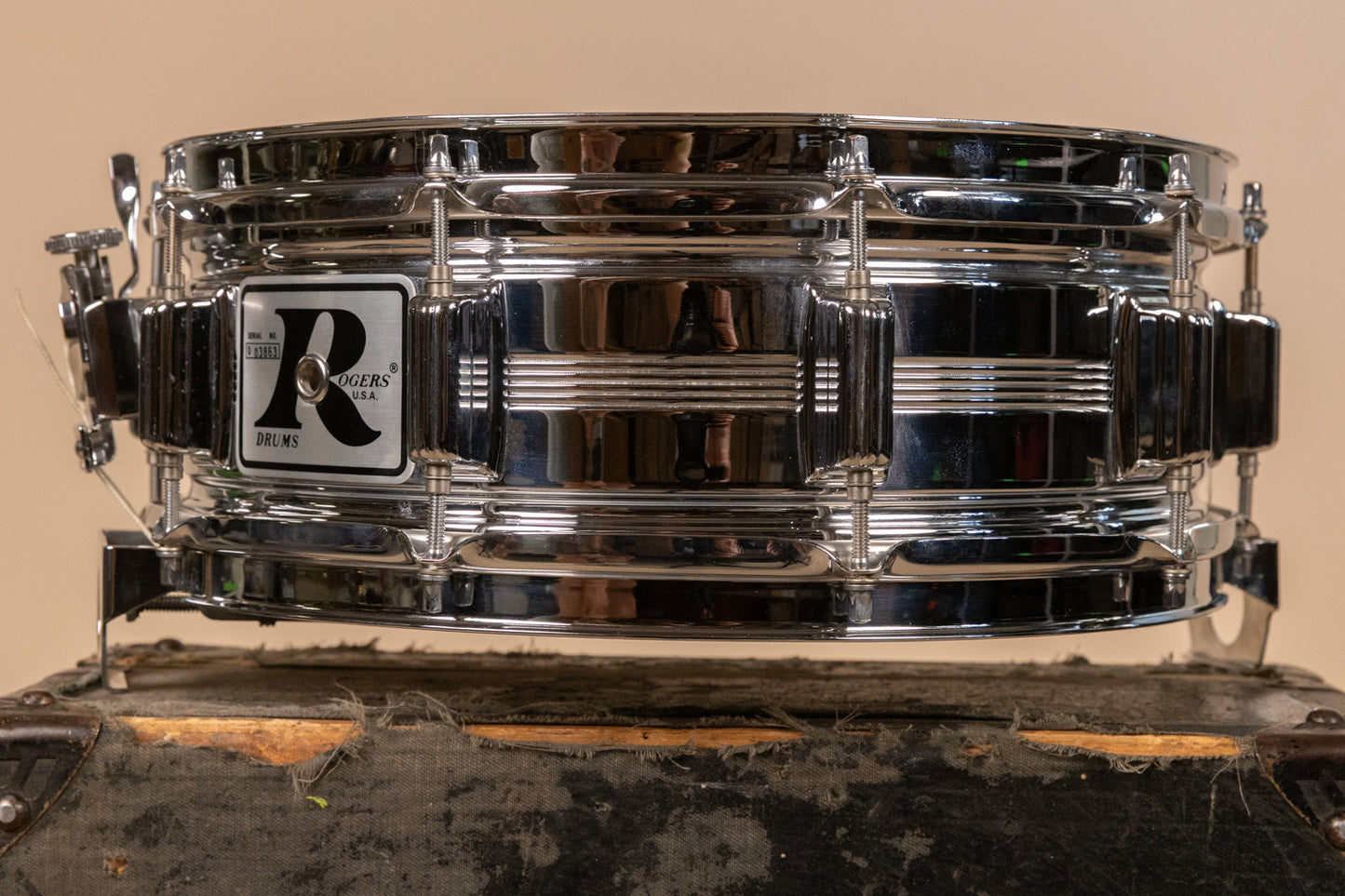 Vintage Rogers 5x14 Big R Dynasonic Snare Drum