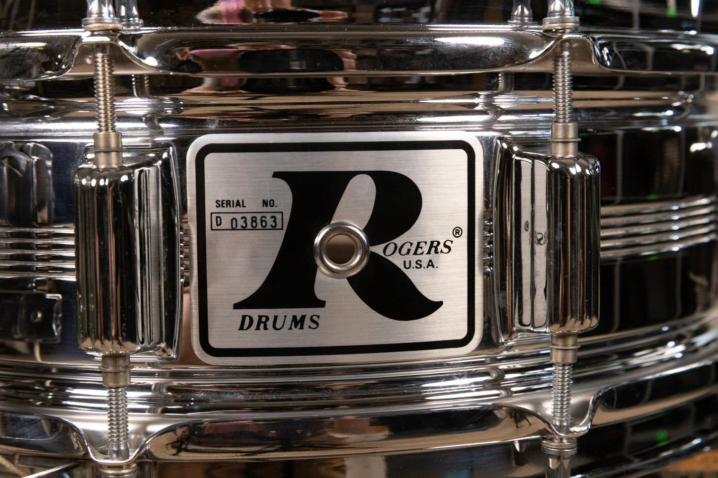 Vintage Rogers 5x14 Big R Dynasonic Snare Drum