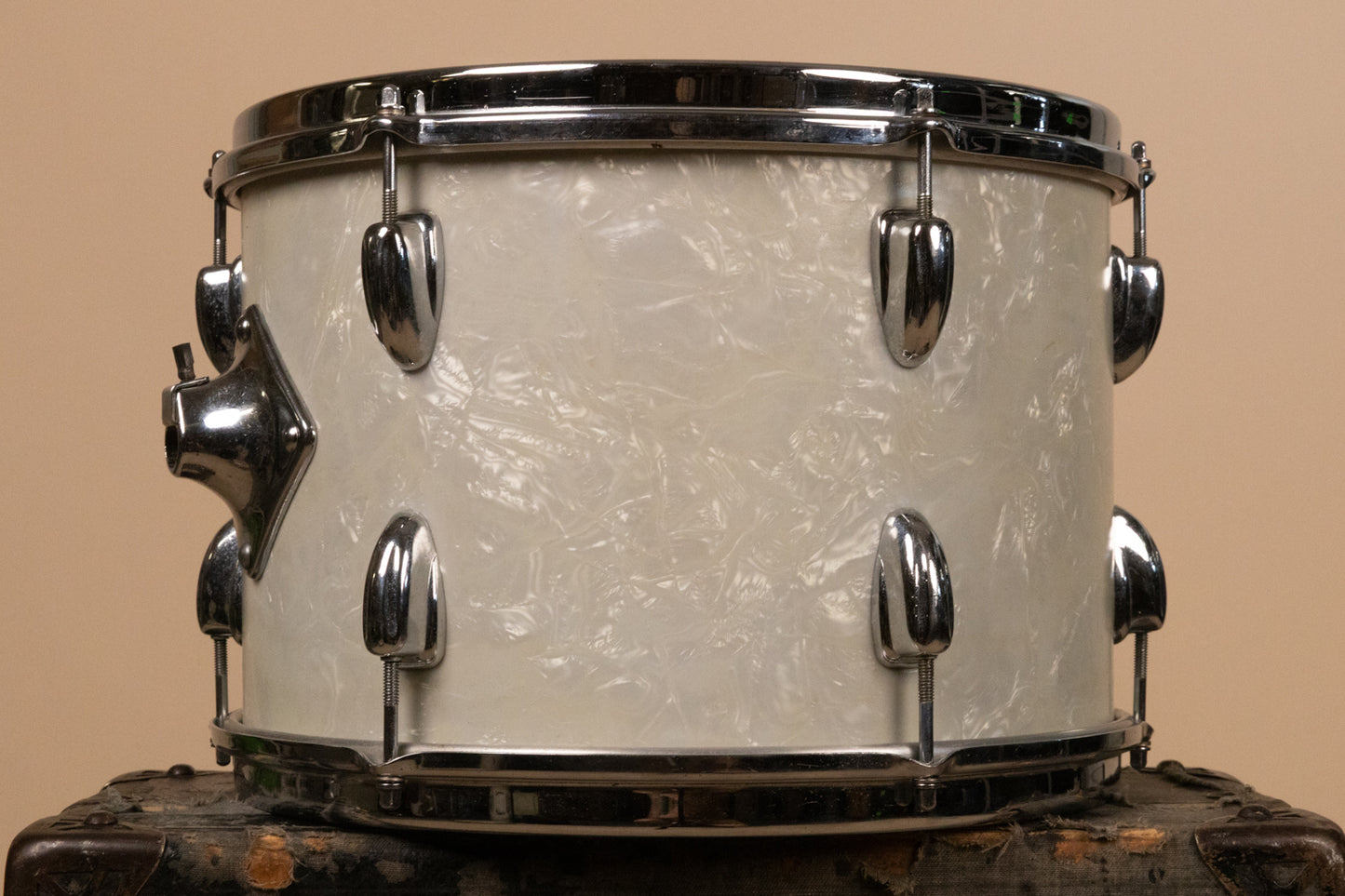 1960s Slingerland 9x13 White Marine Pearl Tom