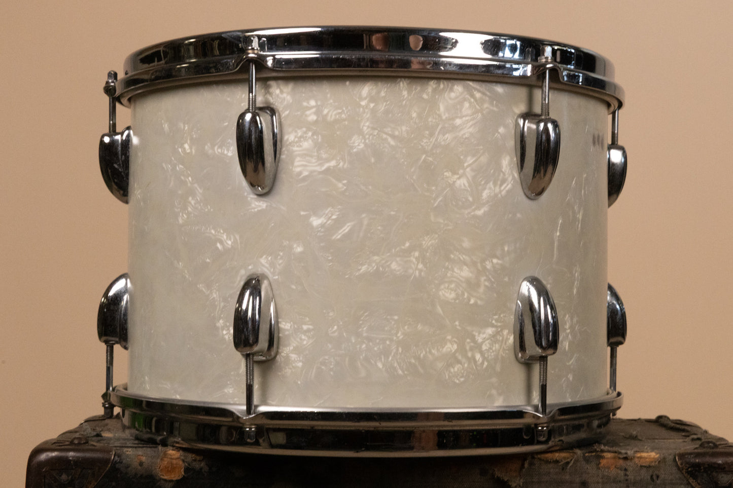 1960s Slingerland 9x13 White Marine Pearl Tom