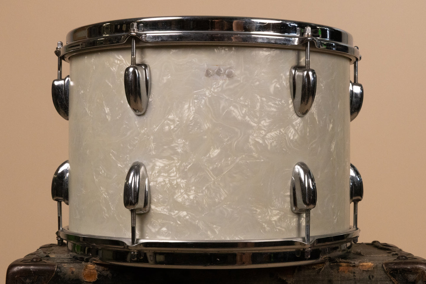 1960s Slingerland 9x13 White Marine Pearl Tom