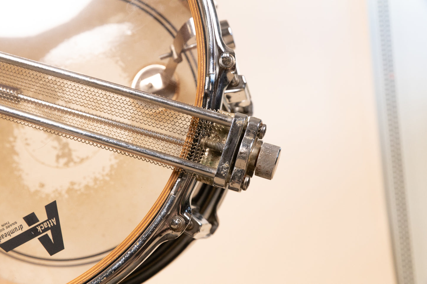 1970s Pearl 6.5x14 BC-414D Jet Black Snare Drum