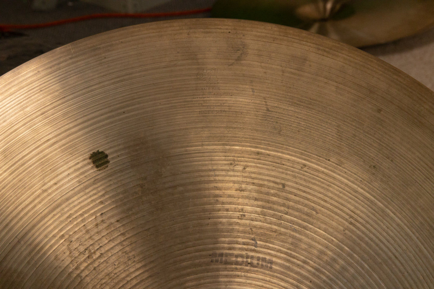1960s Zildjian A 20" Medium Ride Cymbal 2281g