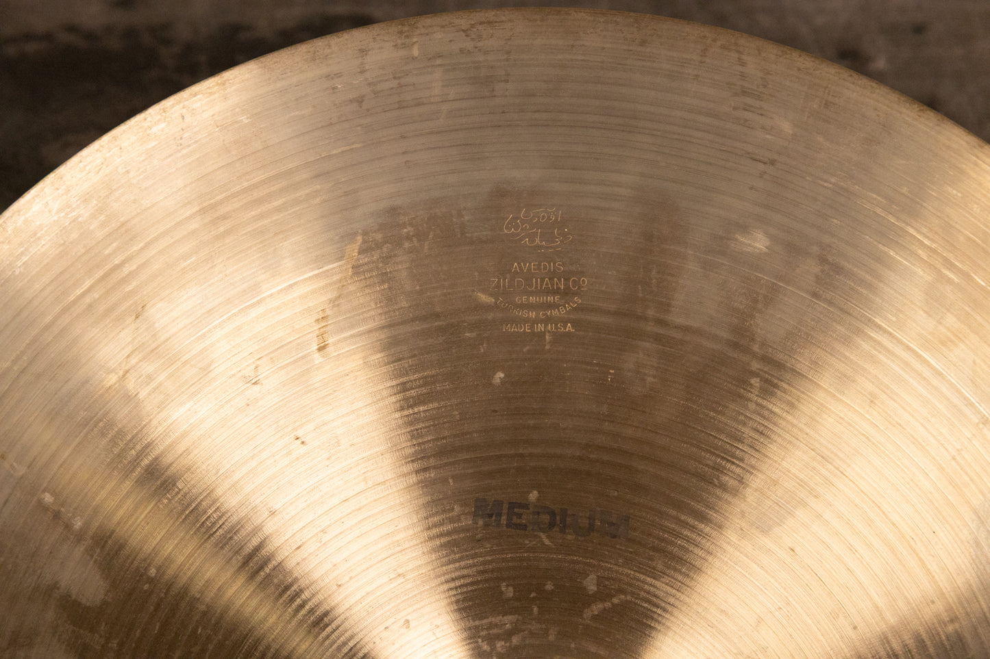 1970s Zildjian 16" Medium Crash Cymbal 1157g