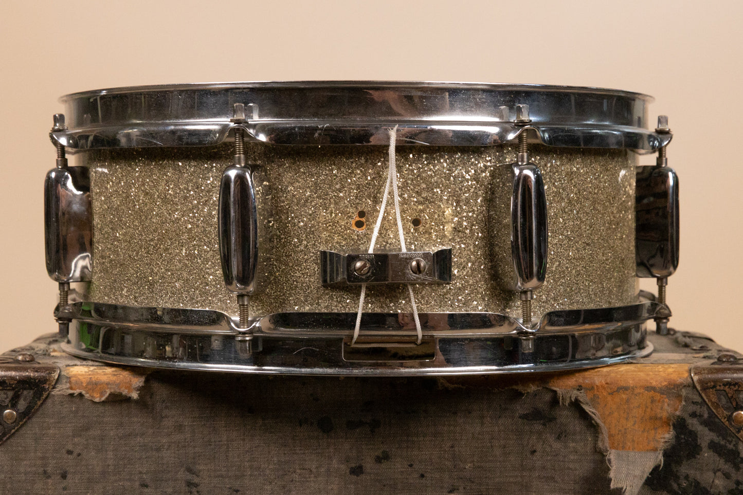 1960 Rogers 5x14 Sparkling Silver Pearl Holiday Snare Drum
