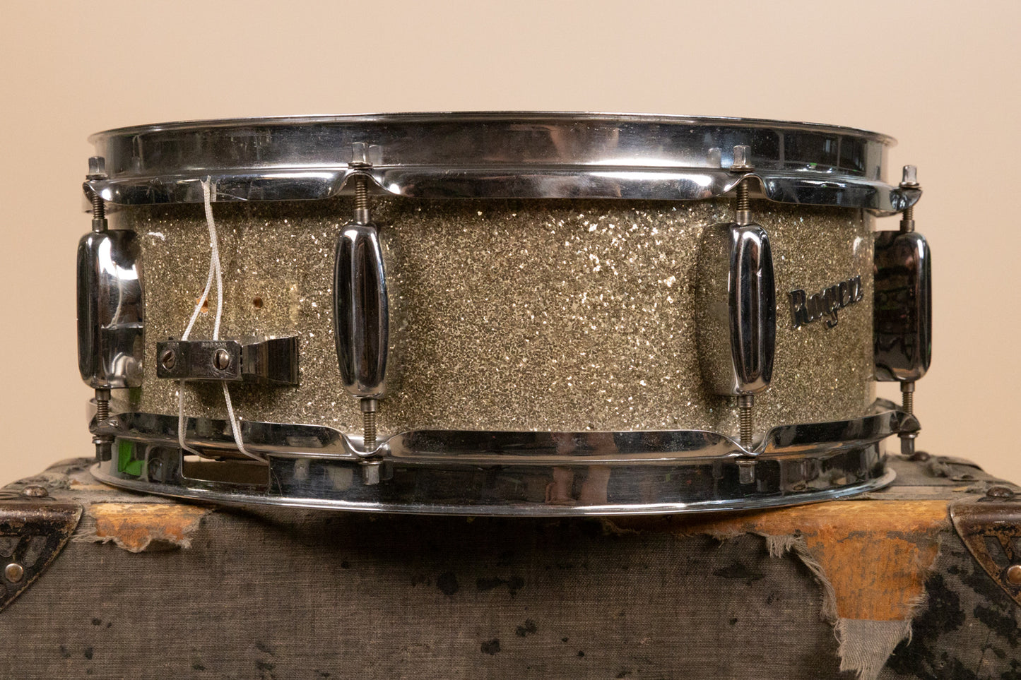 1960 Rogers 5x14 Sparkling Silver Pearl Holiday Snare Drum