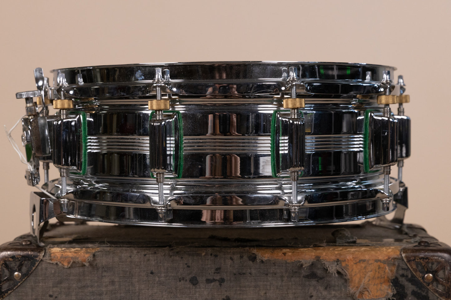 Vintage Rogers 5x14 Big R "Green Felt" Dynasonic Snare Drum