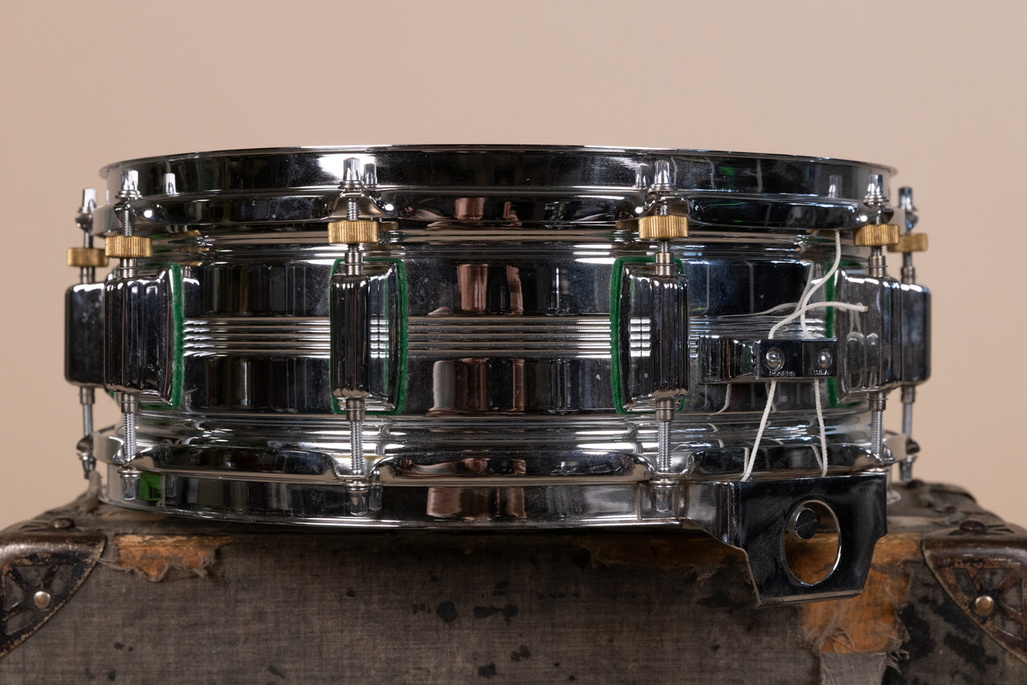 Vintage Rogers 5x14 Big R "Green Felt" Dynasonic Snare Drum