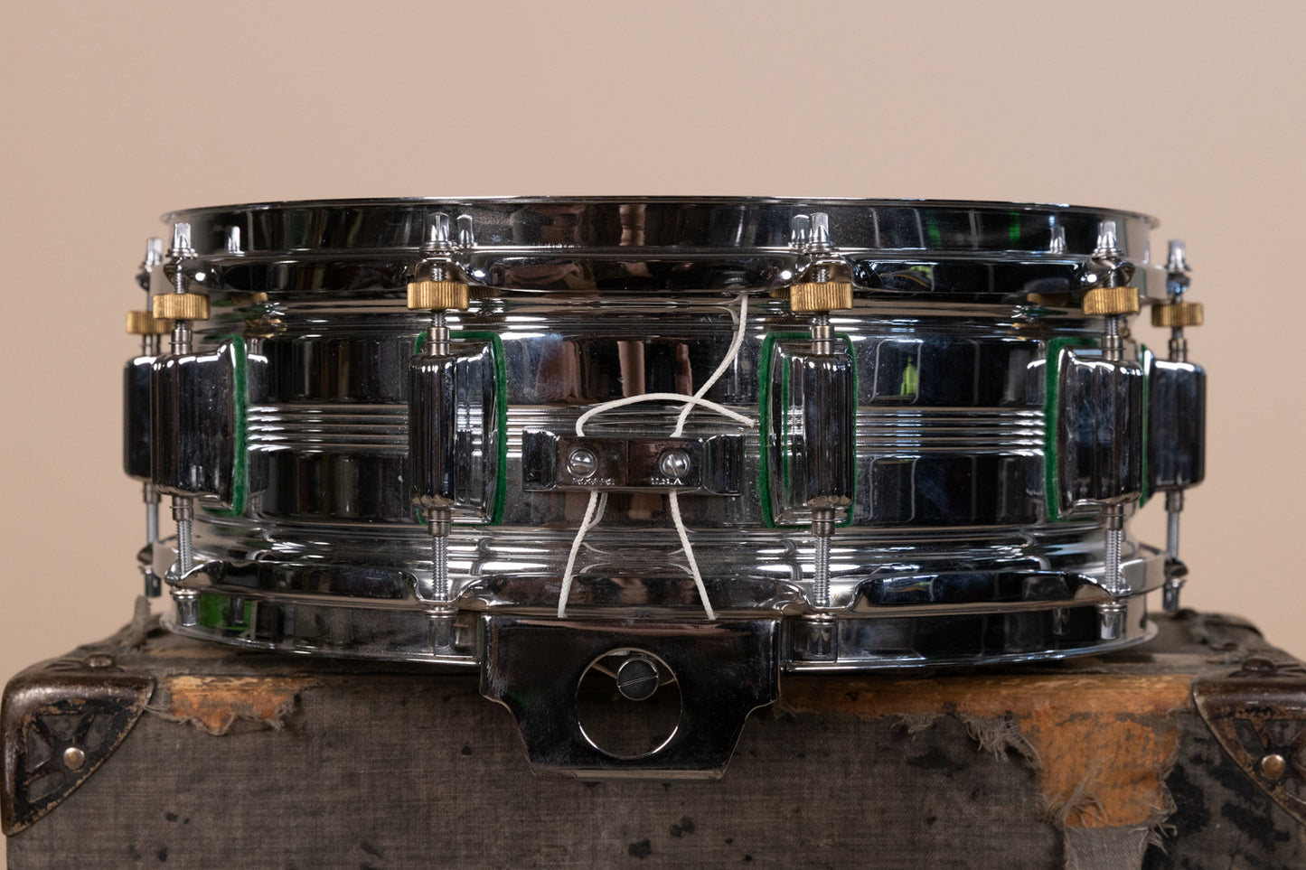 Vintage Rogers 5x14 Big R "Green Felt" Dynasonic Snare Drum