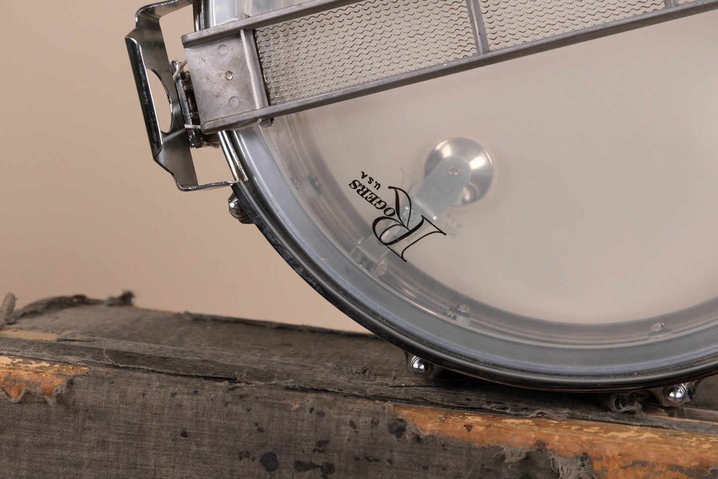 Vintage Rogers 5x14 Big R "Green Felt" Dynasonic Snare Drum