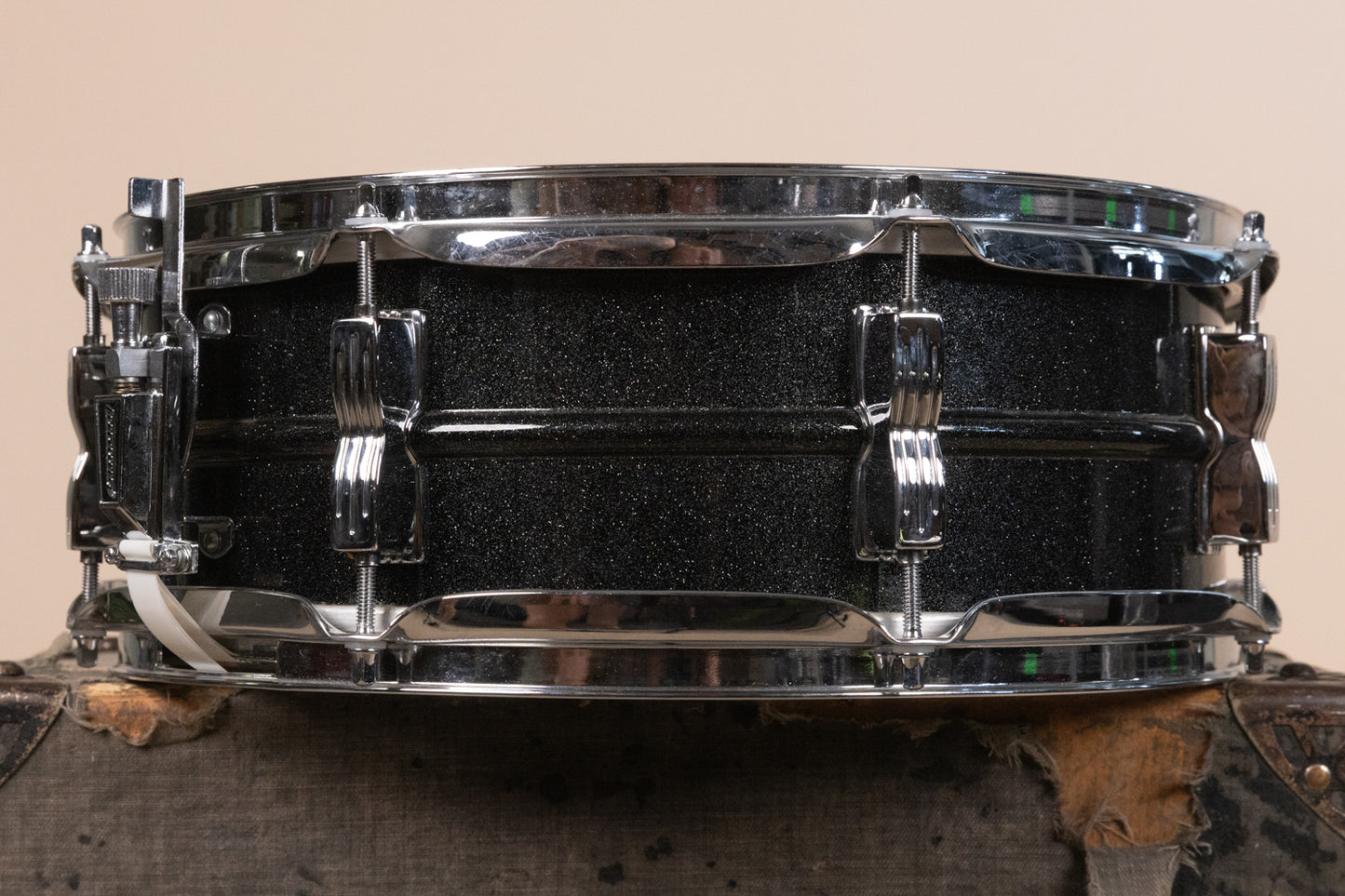 Vintage Ludwig 5x14 Black Galaxy Acrolite Snare Drum