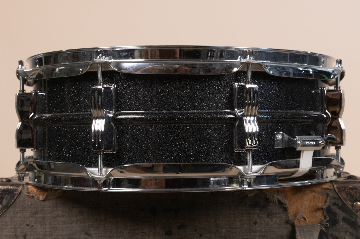 Vintage Ludwig 5x14 Black Galaxy Acrolite Snare Drum