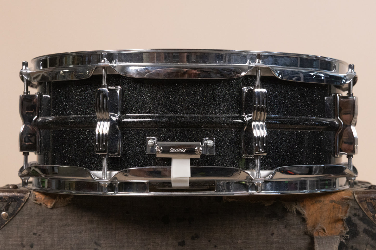 Vintage Ludwig 5x14 Black Galaxy Acrolite Snare Drum