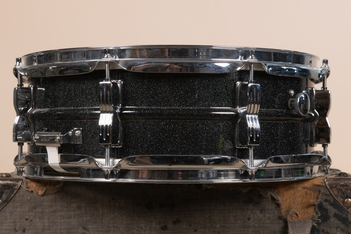 Vintage Ludwig 5x14 Black Galaxy Acrolite Snare Drum
