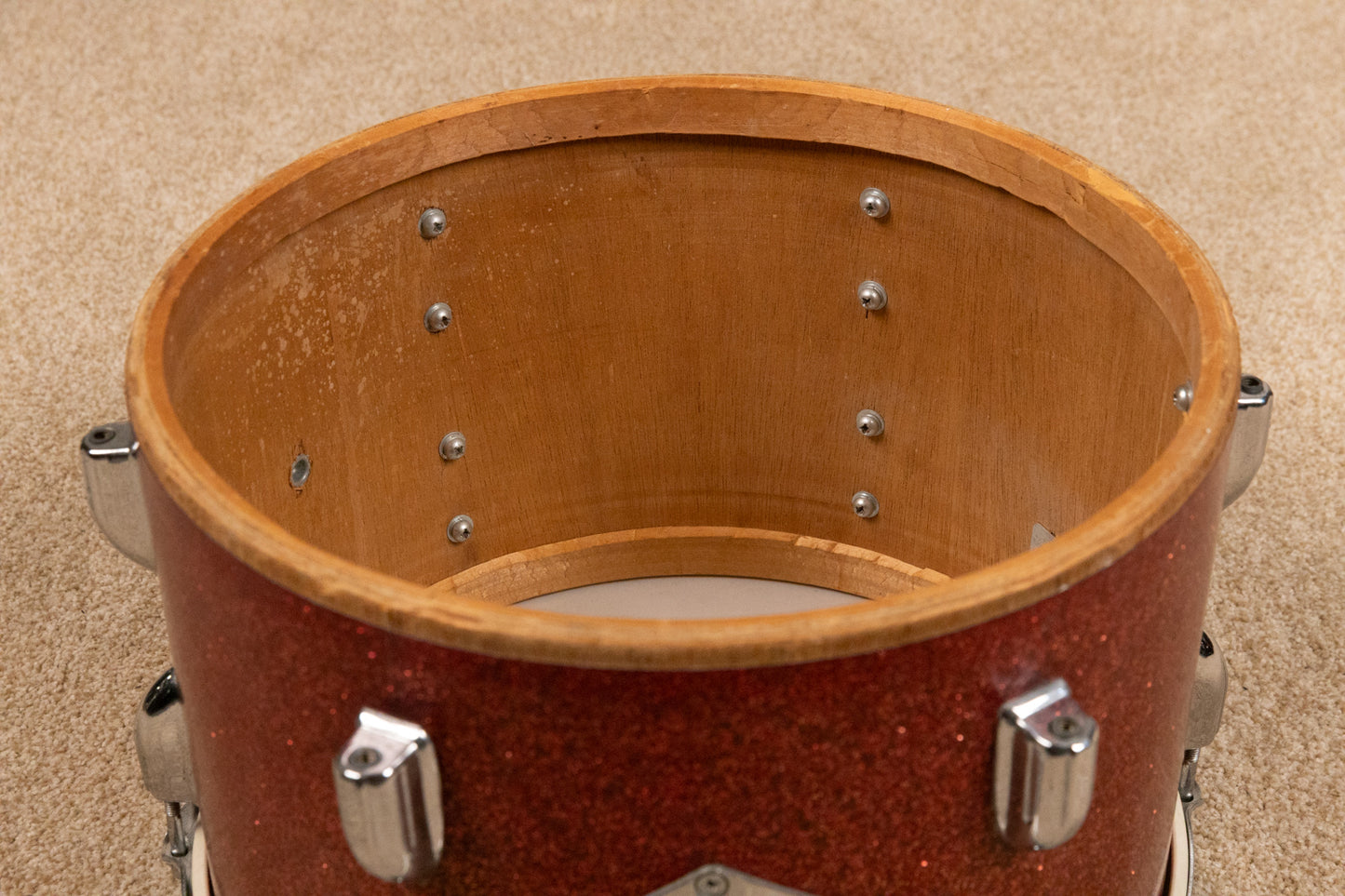 Vintage MIJ Red Sparkle Drum Set