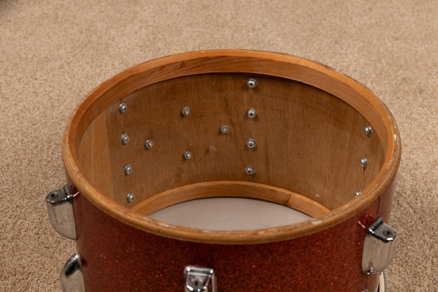 Vintage MIJ Red Sparkle Drum Set