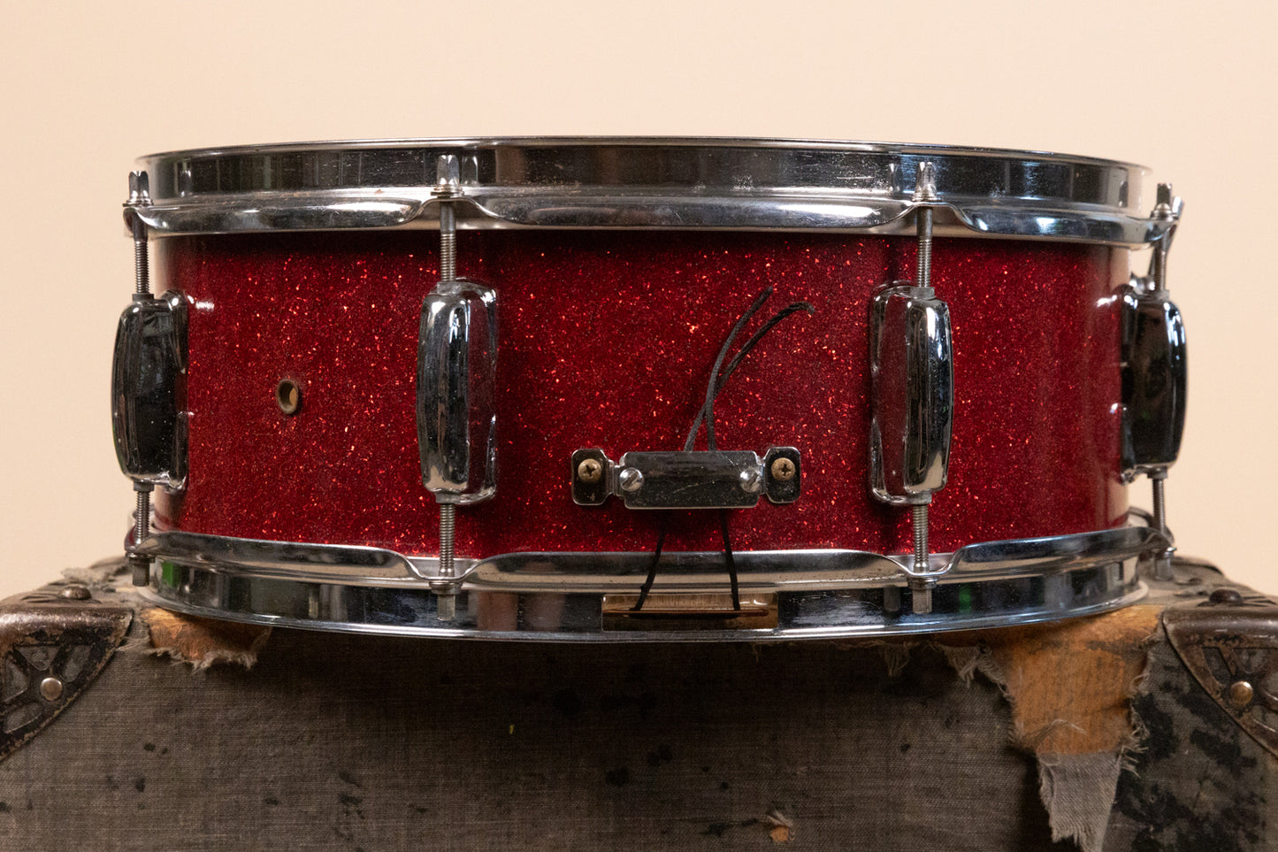 Vintage MIJ 5x14 Red Sparkle Snare Drum