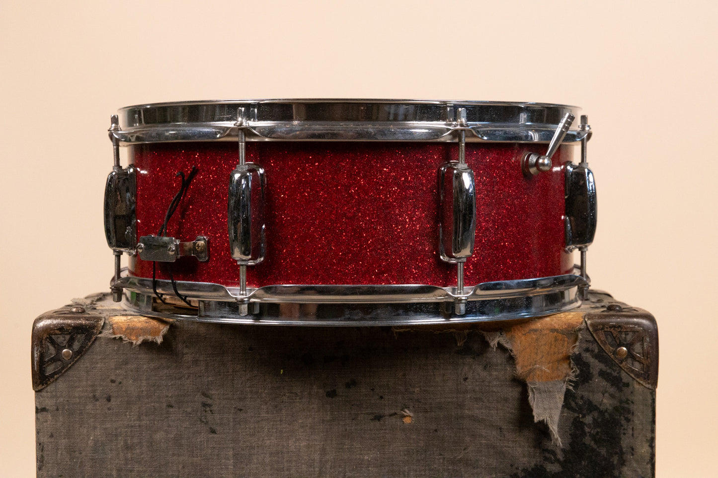 Vintage MIJ 5x14 Red Sparkle Snare Drum