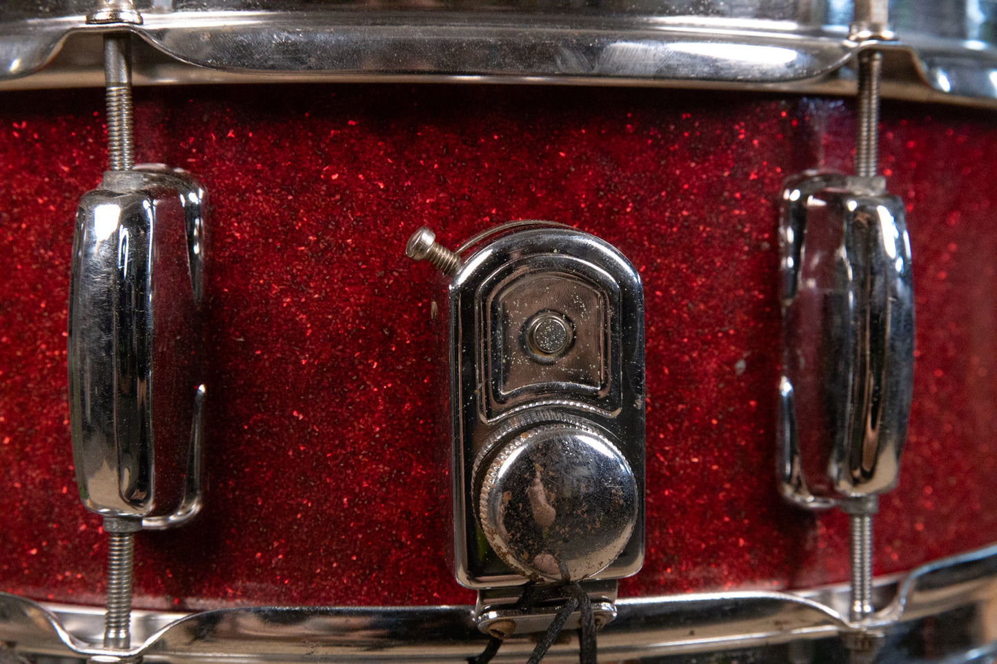 Vintage MIJ 5x14 Red Sparkle Snare Drum
