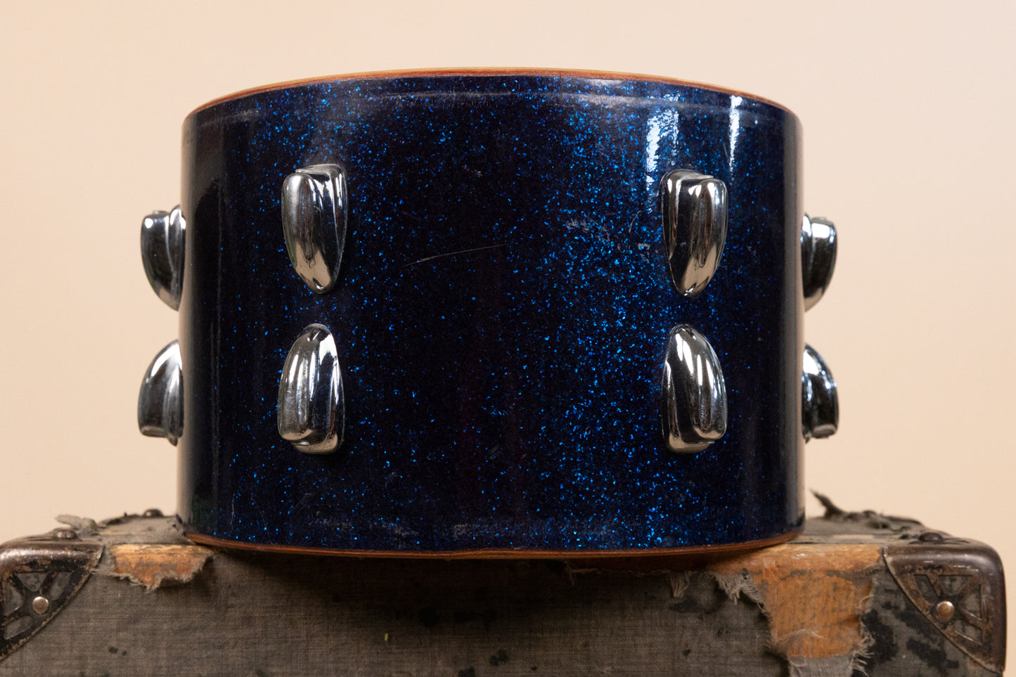 1966 Slingerland 8x12 Sparkling Blue Pearl Tom