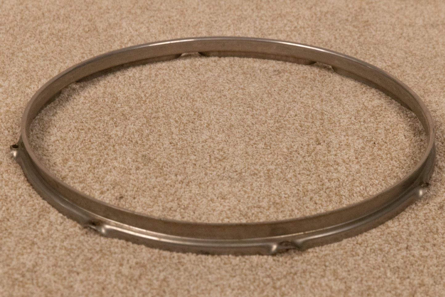 Vintage Ludwig 15" Nickel Over Brass Batter Hoop