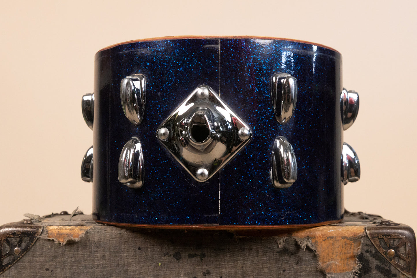 1966 Slingerland 8x12 Sparkling Blue Pearl Tom